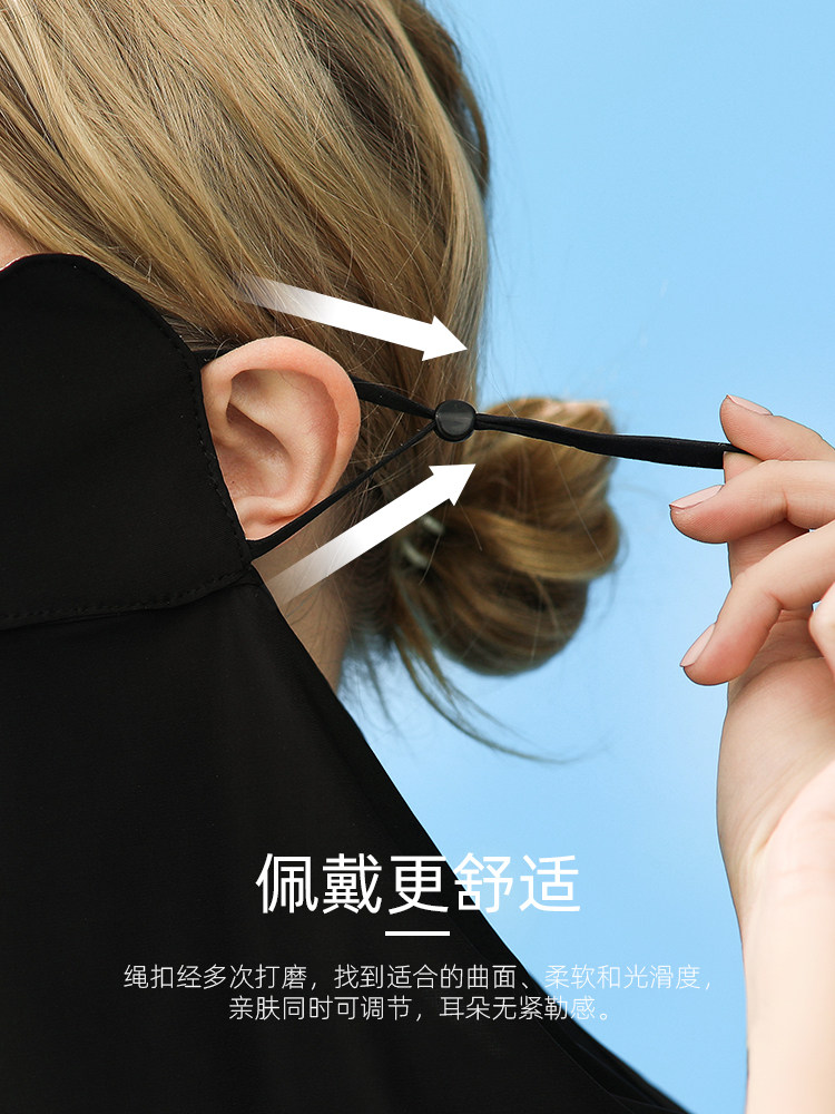 SUNSCREEN VEIL WOMENS SUMMER ANTI-ULTRAVIOLET FACE MASK MASK COVERS THE WHOLE FACE NECK PROTECTION NECK HANGING EAR SHADING ARTIFACT THIN MASK