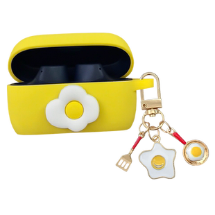 可爱煎蛋适用Jabra捷波朗ELITE 85t蓝牙耳机保护套ELITE75t充电盒外壳Elite Active75t防摔软壳85t硅胶套卡通