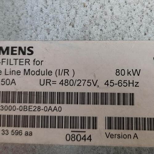 议价6SL3000-0BE28-0AA0 滤波器 80KW 工控自动化配件维修