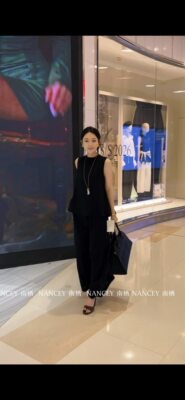 盐系轻熟老钱风时尚套装女夏季2026年新款高级感气质上衣阔腿裙裤