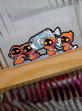 卡通可爱星球大战贾瓦人Jawa曼达洛人汽车贴纸遮挡划痕电动车贴画