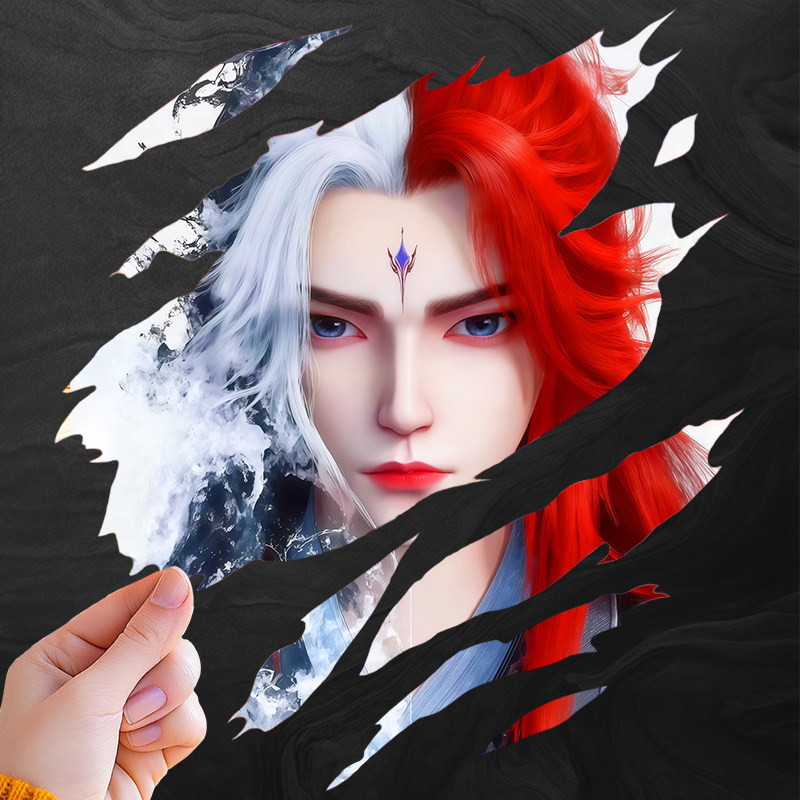 动漫角色仙逆撕裂款汽车装饰贴三角窗贴纸防水个性创意车身贴,汽车用品/电子/清洗/改装,汽车装饰贴/反光贴,淘宝优惠券,粉丝福利购,淘宝优惠卷