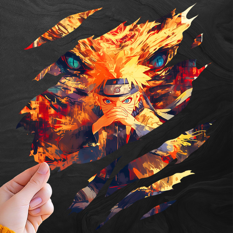 火影忍者鸣人撕裂款动漫汽车装饰贴全车贴纸三角窗防水个性车身贴,汽车用品/电子/清洗/改装,汽车装饰贴/反光贴,淘宝优惠券,粉丝福利购,淘宝优惠卷