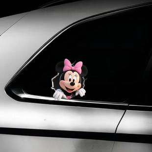 動(dòng)漫人物適用于米奇唐老鴨3D周邊汽車(chē)車(chē)身防水貼畫(huà)電動(dòng)車(chē)裝 飾貼紙