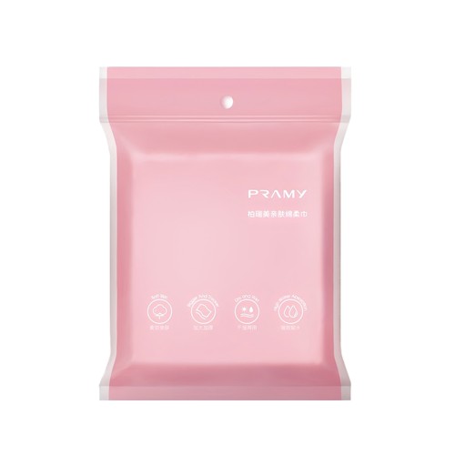 PRAMY/柏瑞美粉色洗脸巾