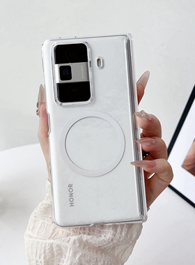 适用华为荣耀magicvs3手机壳带磁吸充电magic折叠屏vs3中轴保护V3全包铰链VS简约女生新款防摔保护套男款外壳