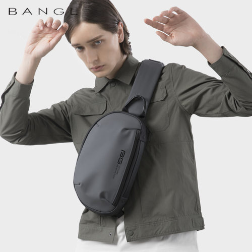 班歌bange新款单肩胸包休闲防水