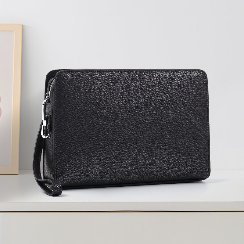 新款真皮男包防盗密码锁男款手抓包大容量多功能商务男士手拿包