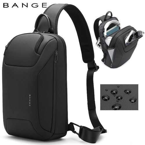 BANGE男士胸包新品防水单肩斜挎