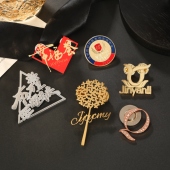 定制胸章勋章福特汽车4s店员工工牌定西装 胸针公司logo来图定做