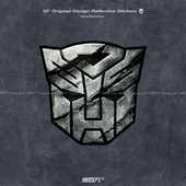 反光车贴变形金刚反派擎天柱汽车贴纸电动车身划痕遮挡遮盖装 饰贴