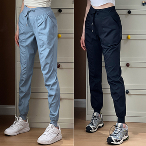 lulurry dance studio束脚休闲运动裤女夏薄款跑步中腰健身裤弹力