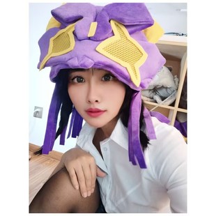 假面骑士吾妻道长狂热僵尸邪魔神僵尸霸牛头套 buffa毛绒头套帽子