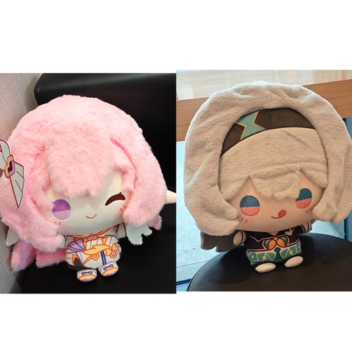 周边动漫坏3爱莉希雅流萤棉花娃娃礼物大头体印花体40cm玩偶抱枕