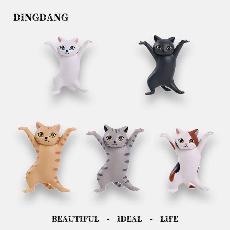 无聊了养了一群举重妖娆猫 摆件礼物生日情侣创意搞怪饰