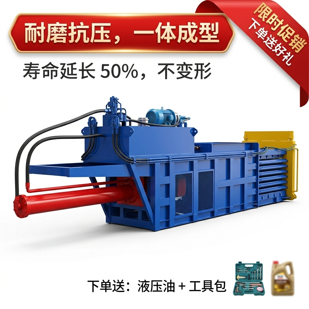 塑料瓶编织袋废纸打包机 全自动薄膜纸壳压缩机 自动压缩