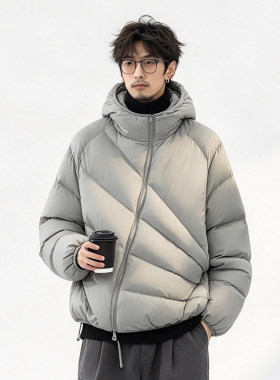冬季情侣装棉衣简约冬装加厚空气棉服外套男潮连帽保暖高街男上衣