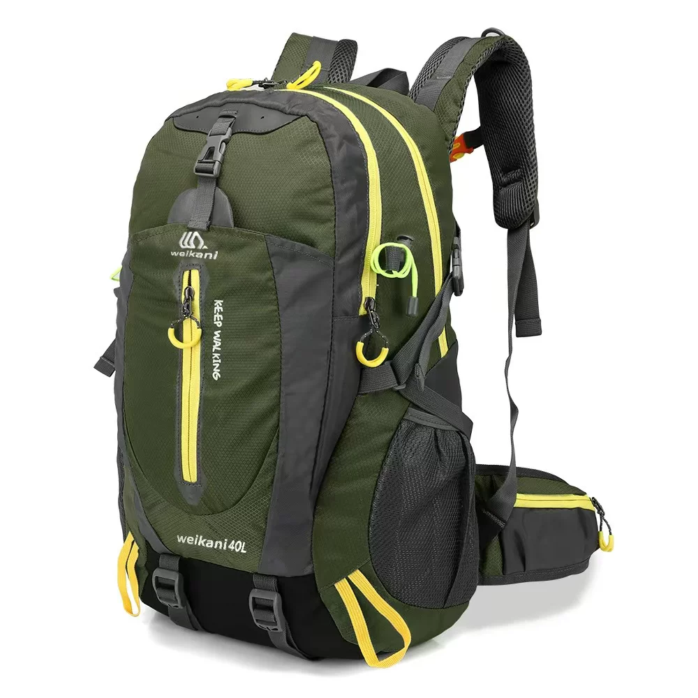 Capacious sports durable off-road backpack for hiking, 40