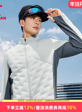 乔丹商场同款跑步羽绒服男士轻薄保暖运动外套防泼水QDBSP3254053