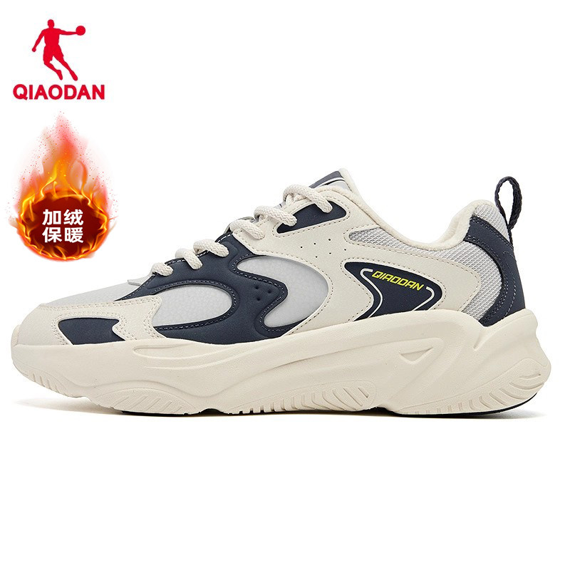 乔丹冬季加绒运动鞋男士保暖二棉鞋2026商场同款潮流时尚休闲鞋男