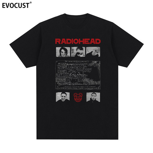 Radiohead OK Computer电台司令摇滚乐队海报短袖T恤男女复古