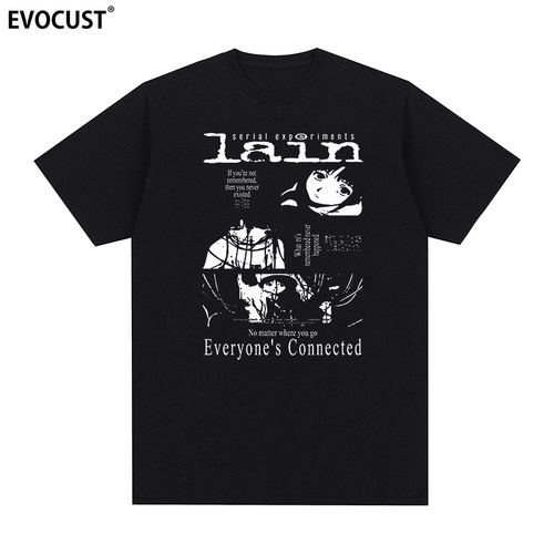 玲音岩仓Serial Experiments Lain connected卡通动漫短袖T恤男女