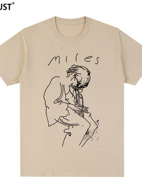 miles davis短袖T恤迈尔斯戴维斯jazz music爵士音乐小号男女涂鸦