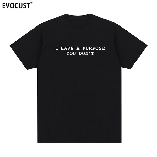 至尊马蒂电影甜茶同款I have a purpose youdon't短袖T恤男女复古