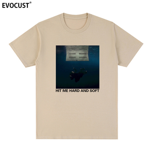 Billie Eilish 短袖T恤碧莉Hit me hard and soft美式情侣男女Tee