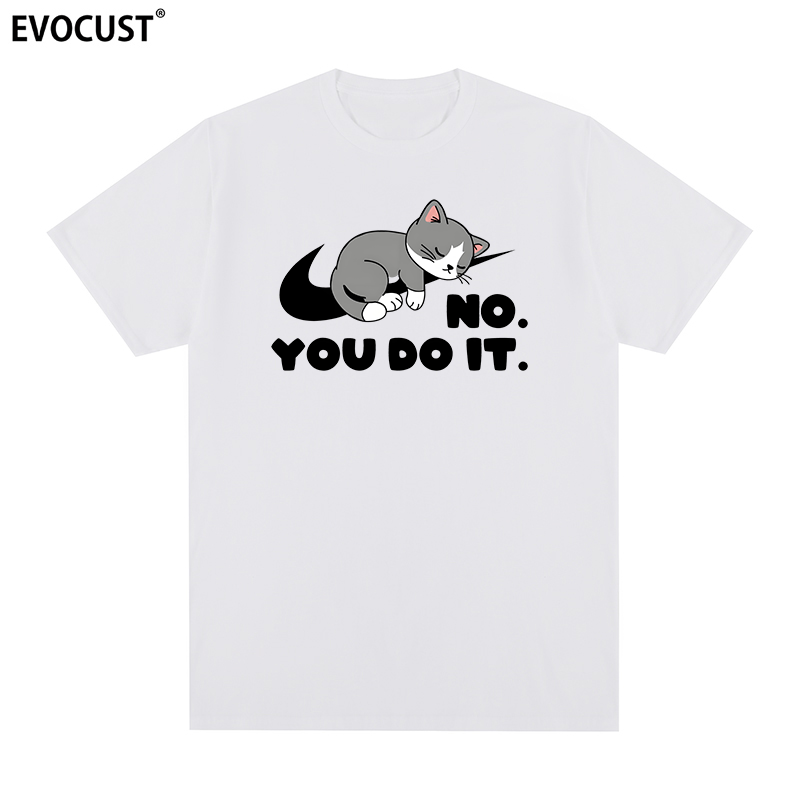 猫咪Cat短袖T恤NO YOU DO IT我歇会你做吧卡通印花情侣美式潮男女,男装,T恤,淘宝优惠券,粉丝福利购,淘宝优惠卷