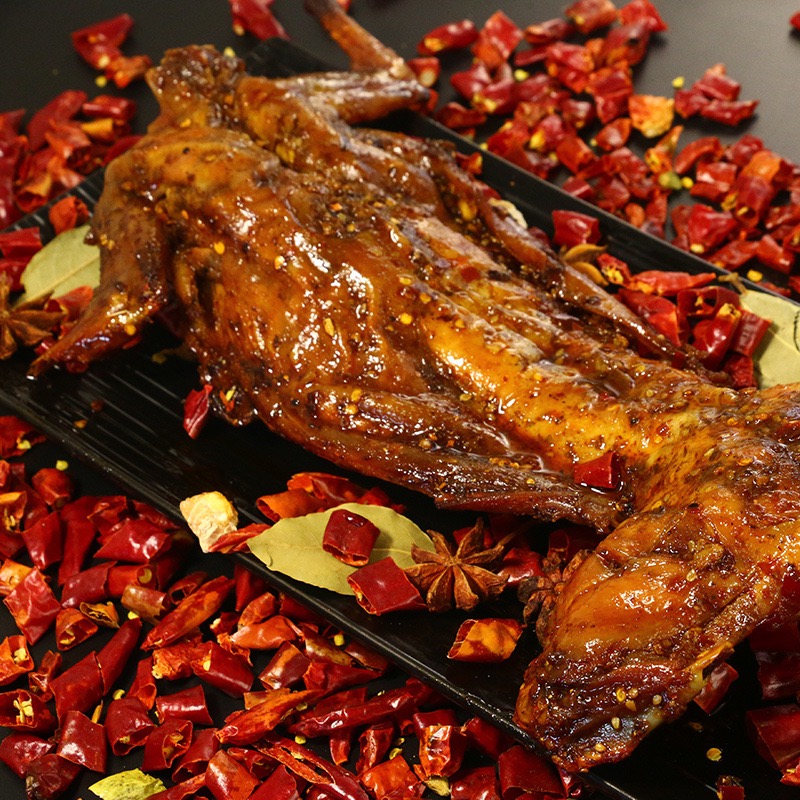 康派小厨美食手撕烤兔