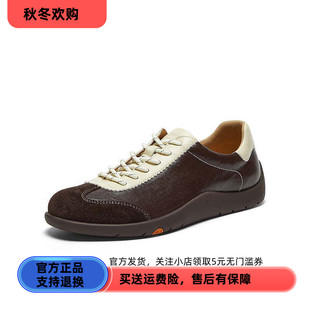 Bata羊皮书德训春秋商场款软底休闲运动男鞋EYR36AM6