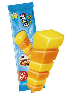 和路雪麦酷狮奇彩旋绿舌头冰淇淋果冻冷饮童年雪糕54g5支