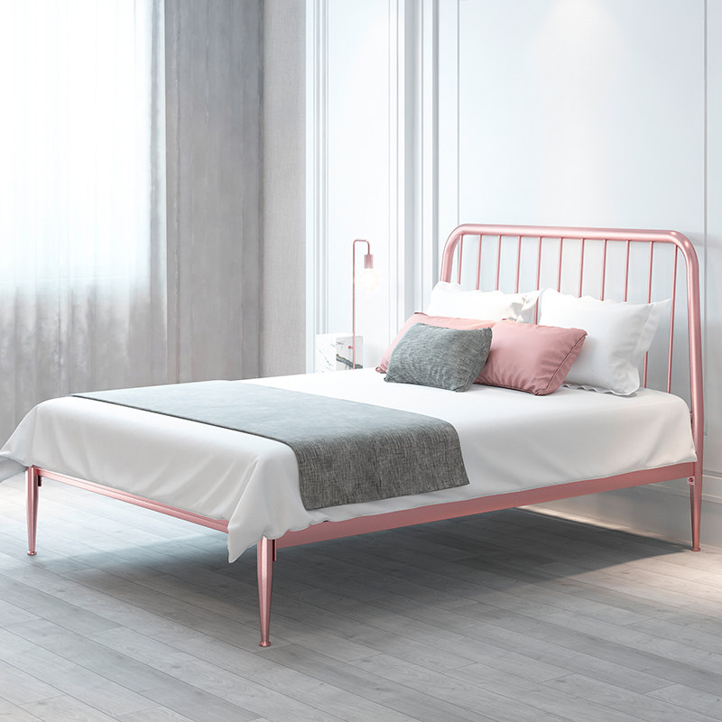 北歐簡約公主床小清新鐵藝床現代輕奢鐵架床網紅單人床ins雙人床在類目 住宅傢俱, 牀類, 鐵藝/鋼木牀中 - 來自Buy2taobao.com提供專業的淘寶代購服務