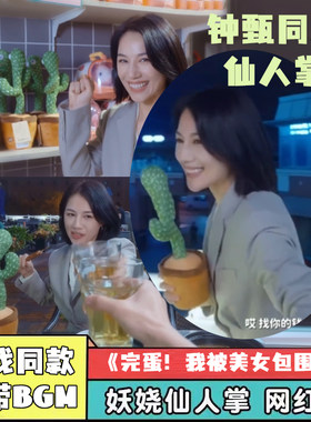 网红同款学说话会唱歌仙人掌玩偶