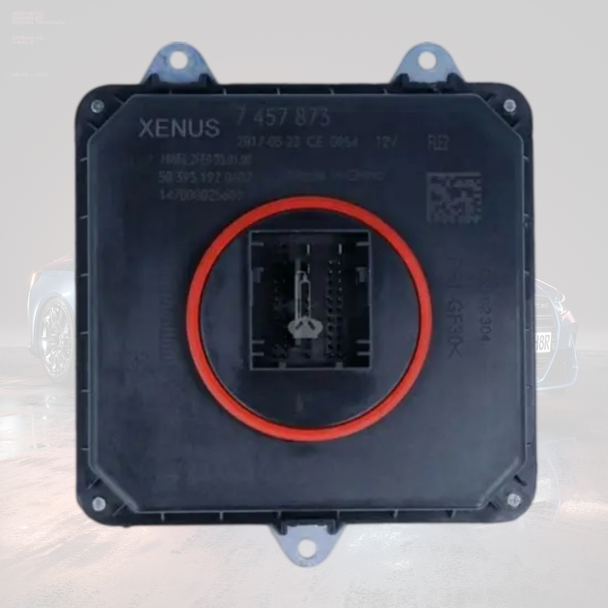适用宝马3系F35勺子大灯电脑大灯附件