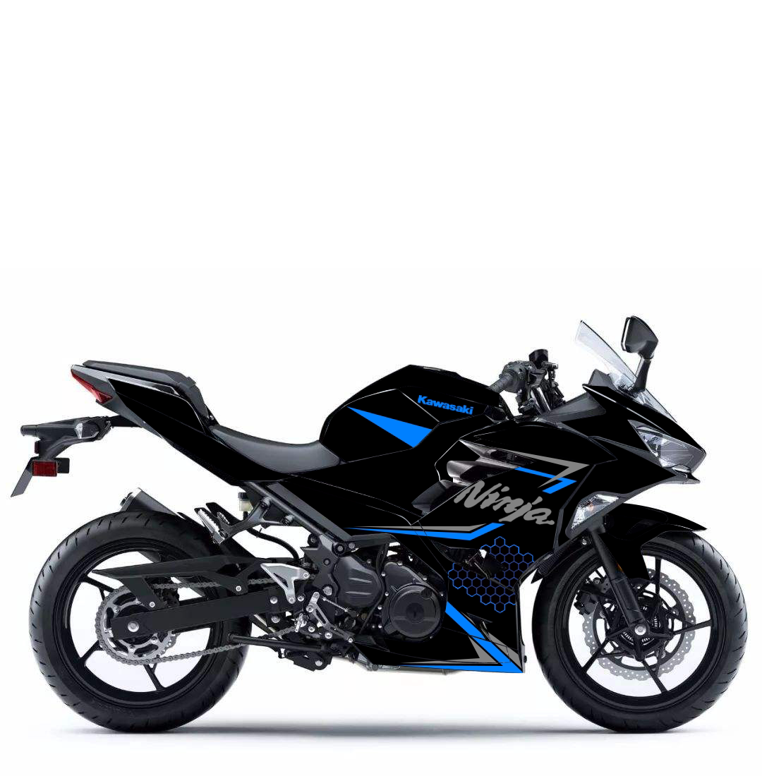 定制川崎忍者ninja400全车贴贴纸防水贴花全车贴画车贴白黑改装膜