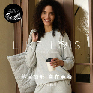 Nest Lois可外穿休闲上衣家居服 Designs女士套头圆领卫衣Like