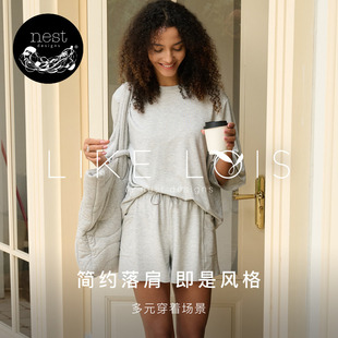 Lois上衣可外出短裤 Nest Designs女士短袖 T恤Like 子 休闲家居服裤
