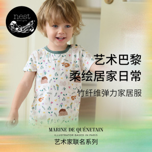 宝宝家居服睡衣裤 Nest 套装 短裤 子 Designs儿童家居服MQ联名短袖