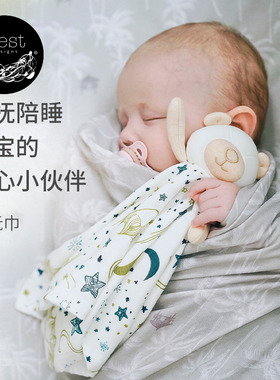 Nest Designs婴儿安抚巾可入口哄睡新生儿安抚玩偶手帕婴儿玩具