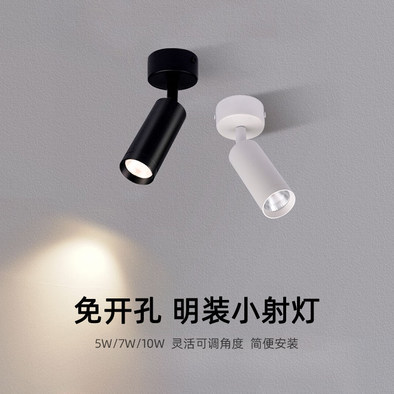 明装小射灯可调角度小山丘吸顶灯