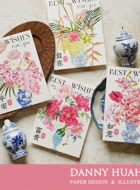 Danny画画｜原创手绘女神节粉色系祝福卡手写卡