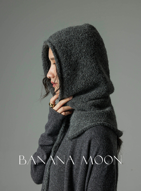 Banana moon气场拉满 秘鲁苏力羊驼套头帽两用巴拉克法法针织帽