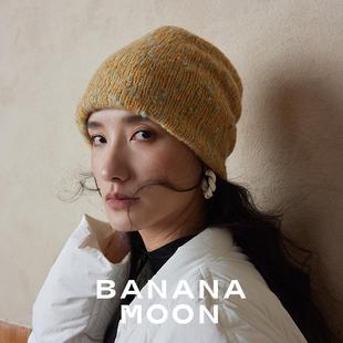 意式老钱范_双层加厚大肚夹花冷帽浣熊绒澳毛混纺轻柔针织套头帽