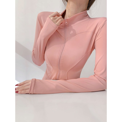 春季运动外套女透气紧身瑜伽服