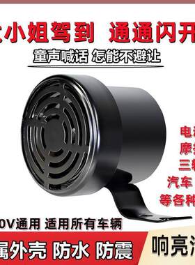 汽车个性搞笑大小姐驾到通通闪开语音喇叭大货车倒车喇叭提示改装