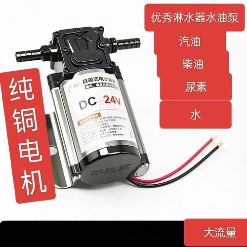 货车淋水器水泵混合型油水两用电动泵刹车滴水开关抽自吸泵大功率
