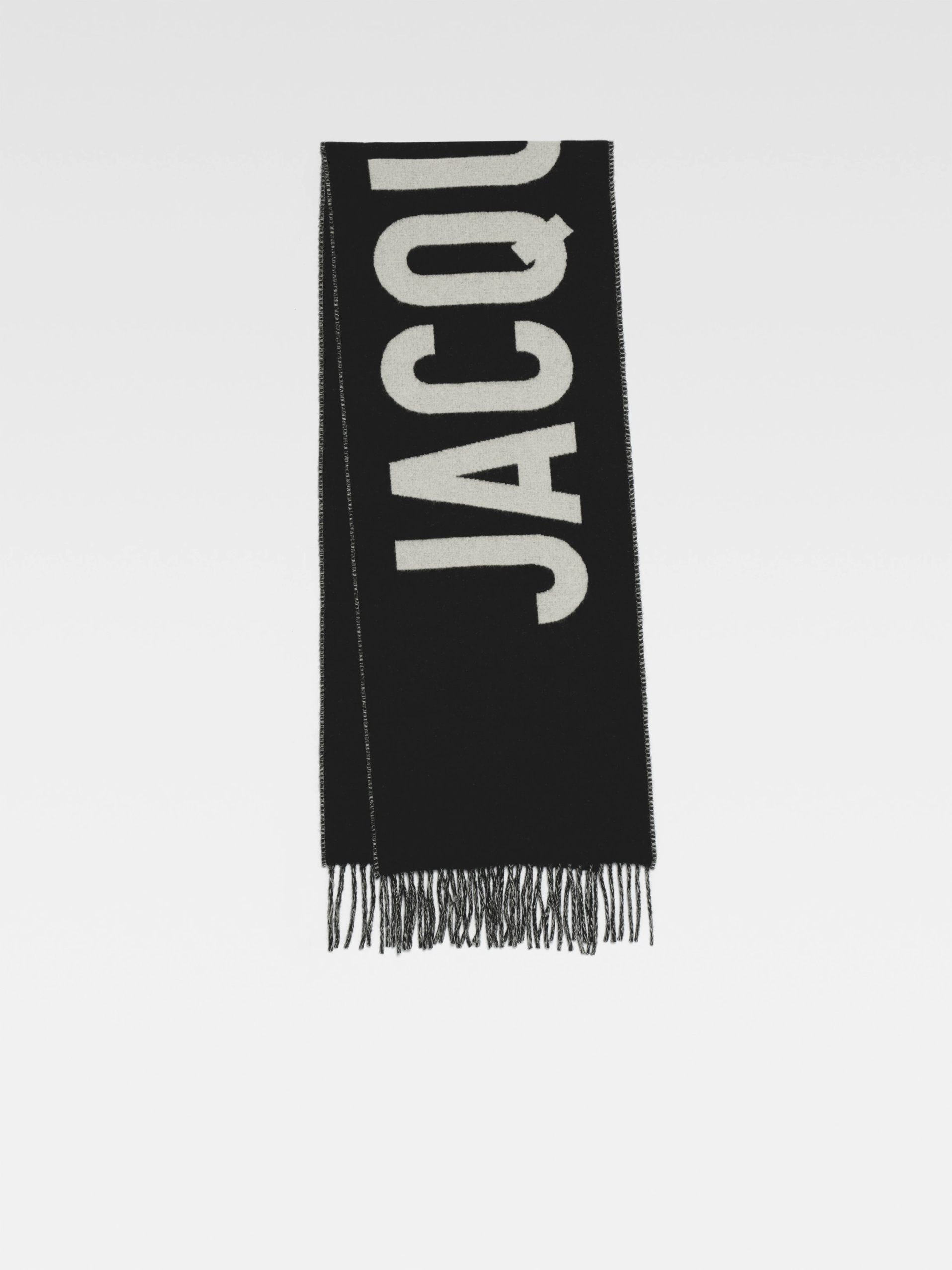 thumbnail for Jacquemus New Autumn and Winter Classic Plaid Wool Tassel Scarf, Warm Scarf, Same Style for Men and Women