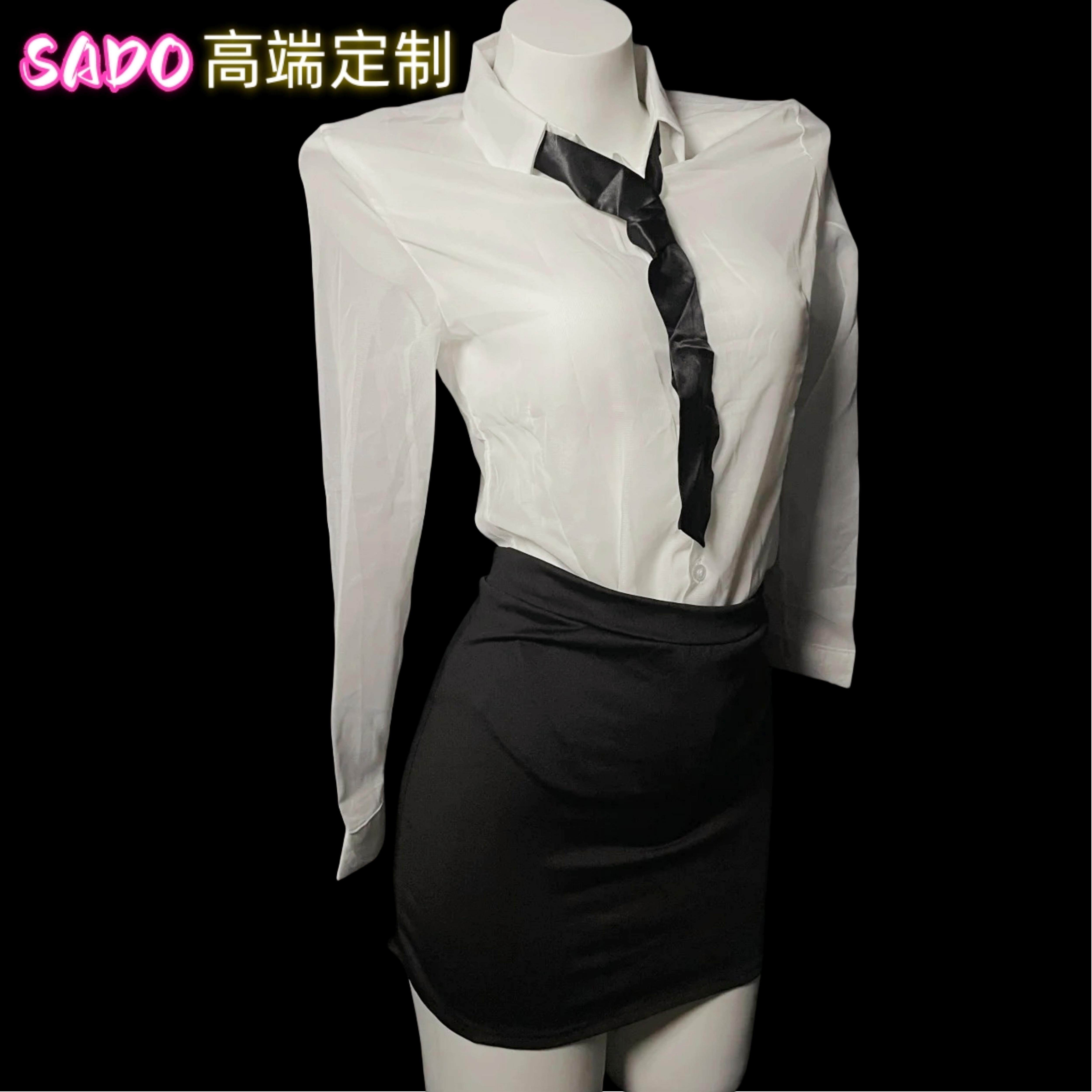SADO高端定制性感秘书制服纯欲趣味套装OL教师qqny趣味亲趣内衣